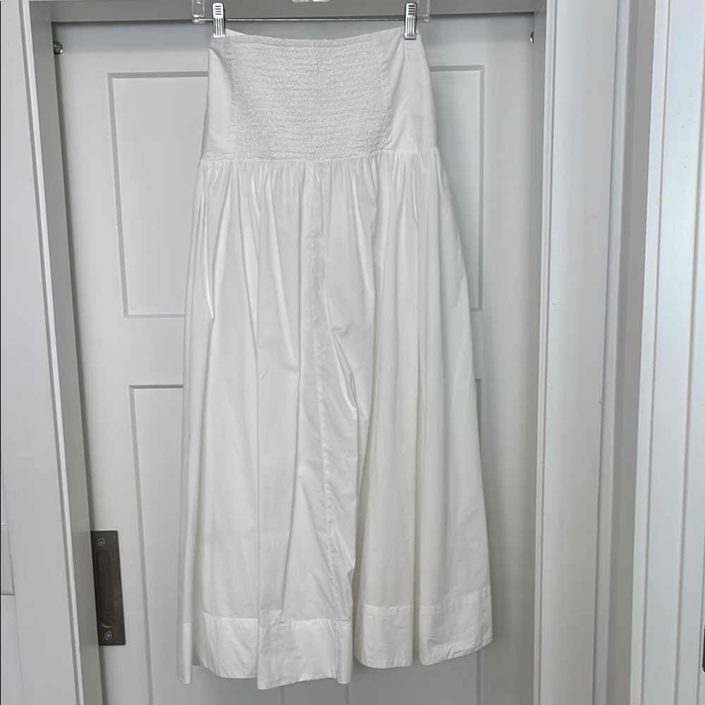Anthropology Chic Asymmetrical White Cotton Skirt - Picture 5 of 8